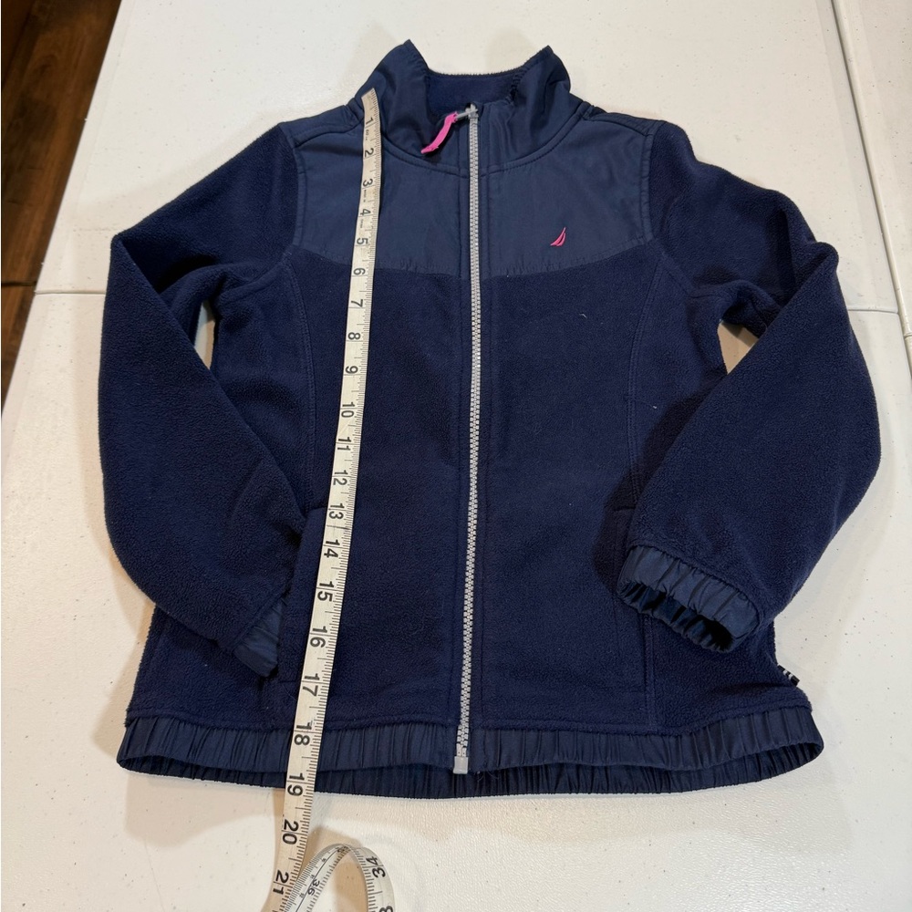 Nautica, Navy Blue fleece girls size, small Jacket